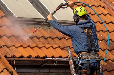 Démoussage et hydrofuge de toiture à Crotenay